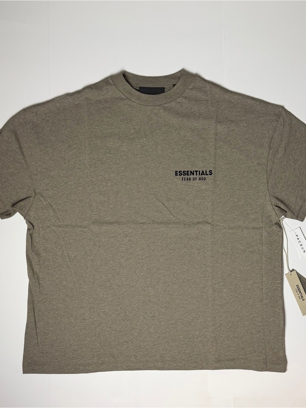 Essentials Classic Short Sleeve T-Shirt in Homestead Heather with Chest Logo